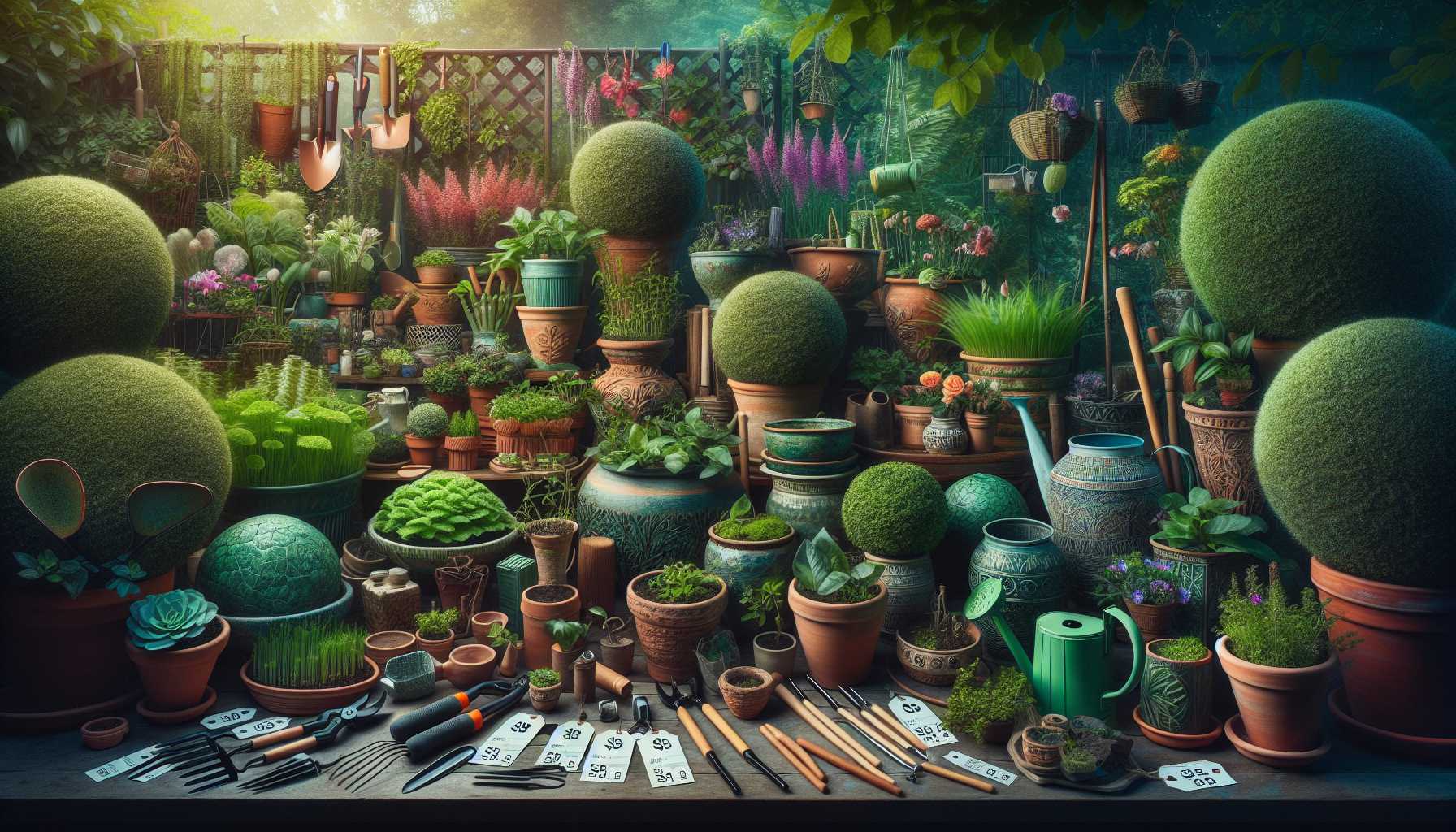 כמה עולה להקים גינה מאפס? מחירון צמחים, כדים וציוד נלווה