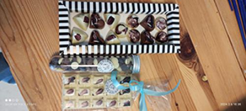 קוביות של שוקולד