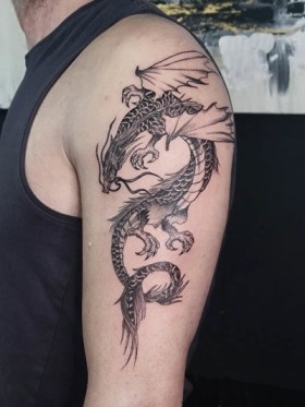Dot ink tattoo