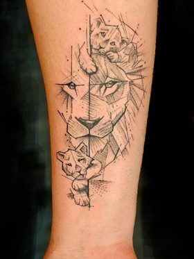 Dot ink tattoo